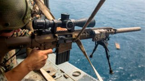 美国狙击手使用各式狙击枪进行射击训练|M107, M110, M40A5